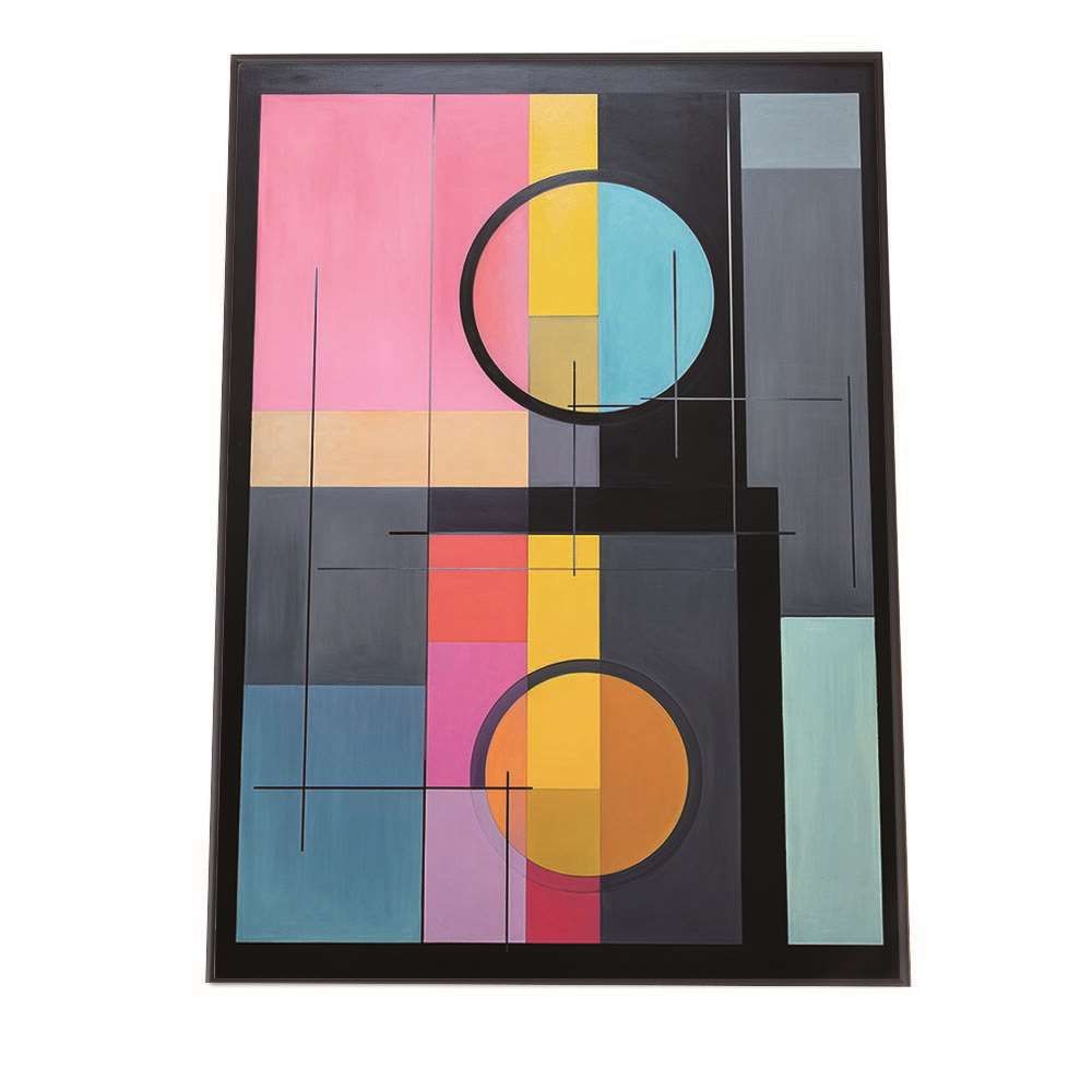 A1サイズ（約59x84cm）】【lh-poster-1436】【フレーム付き】幾何学