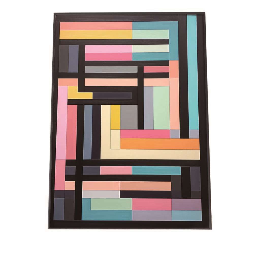 【A2サイズ（約42x59cm）】【lh-poster-1439】【フレーム付き】幾何学 アート ポスター インテリア 紙 什器 雑貨 小物 アーティスト