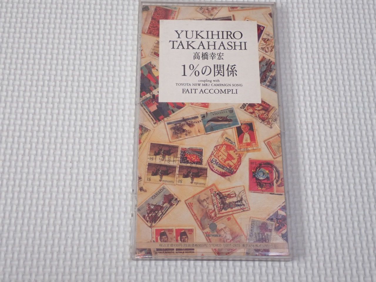CD☆高橋幸宏 1％の関係 8cm ケース折れ 収納ケース付☆動作確認済