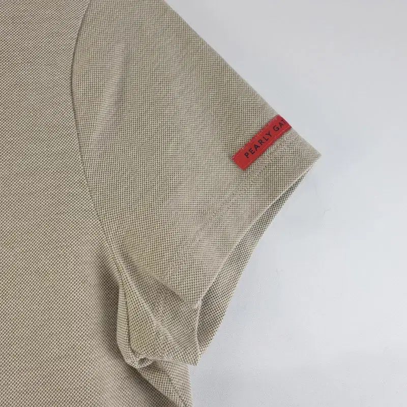 パーリーゲイツ レディース 2SIZE ベージュ 半袖 カラーTシャツ K9660