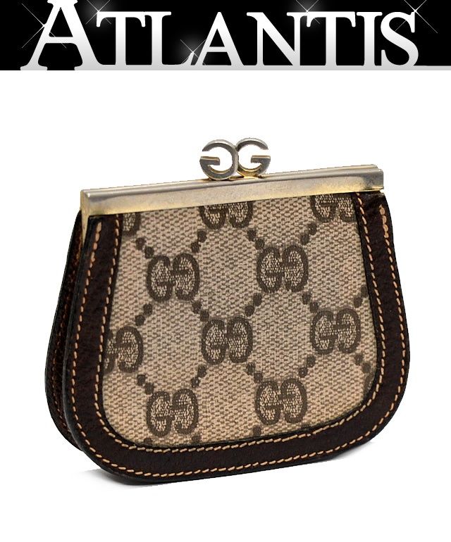 グッチ GUCCI ヴィンテージ がま口 コインケース 小銭入れ GG柄