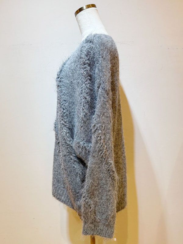 い MN Knit Factory エムエヌ ニットファクトリー フリンジ付きセーター ニット セーター
