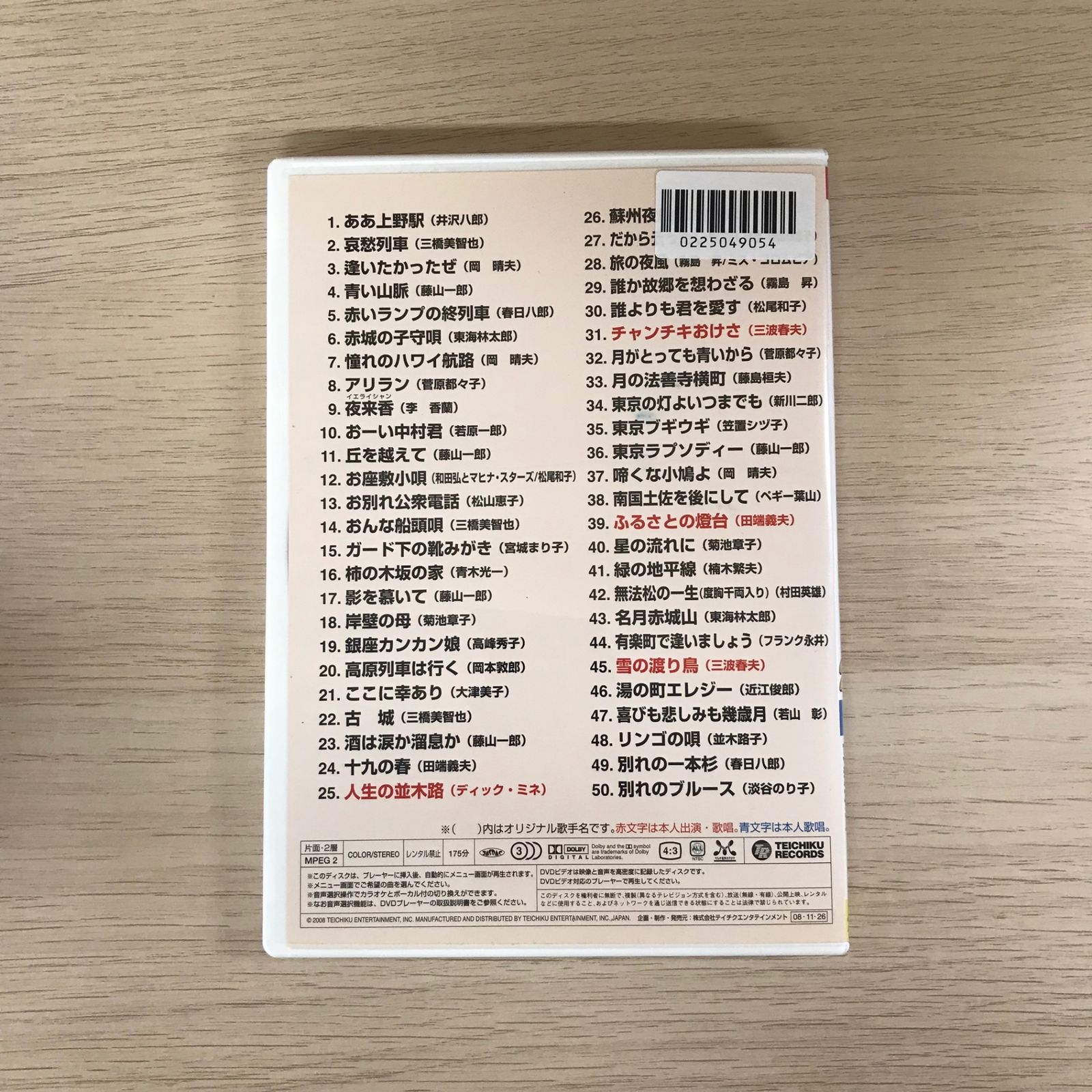 DVD】テイチクカラオケ新お宝うたえもん200 ④/【カラオケDVD】/GF