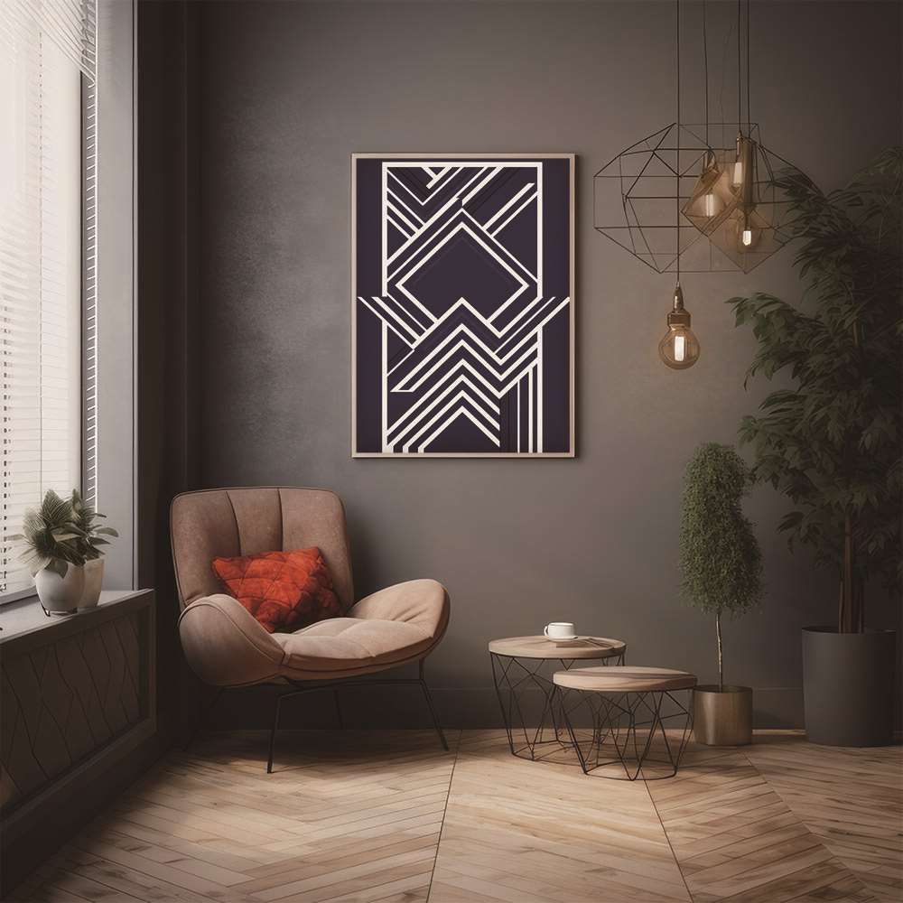 B1サイズ（約73x103cm）】【lh-poster-1484】【フレーム付き】幾何学