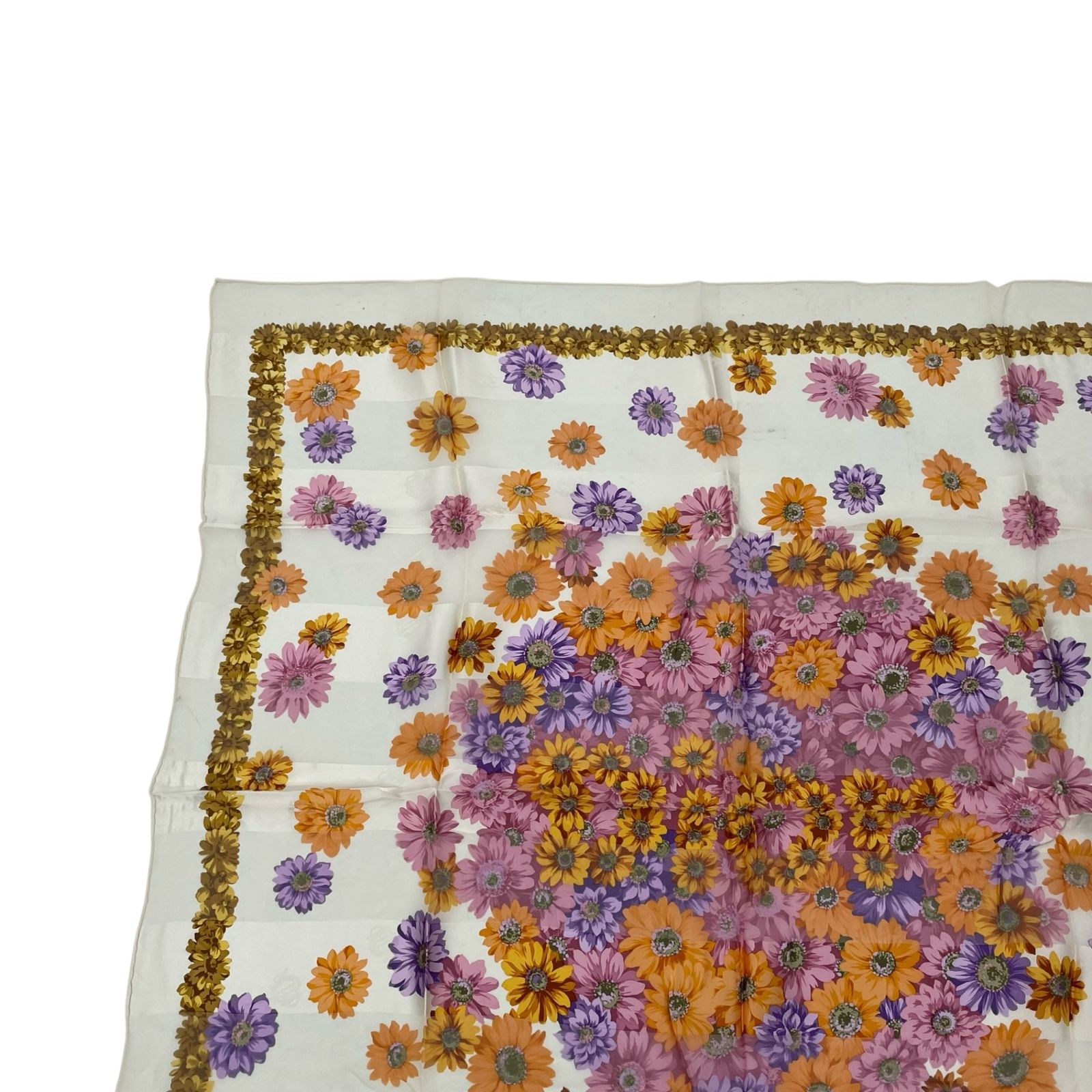 未使用品 Christian Dior クリスチャン ディオール スカーフ シルク 花