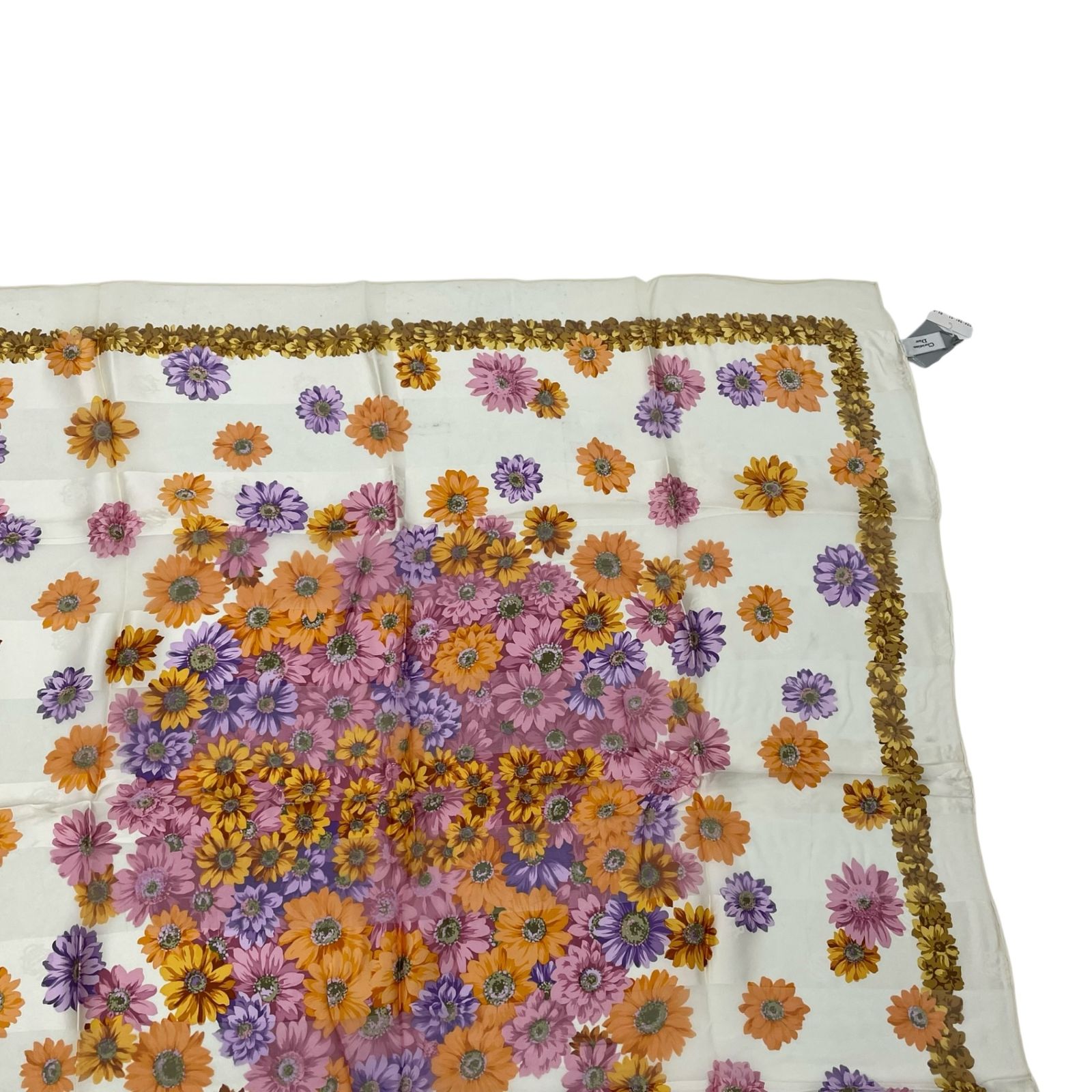 未使用品 Christian Dior クリスチャン ディオール スカーフ シルク 花