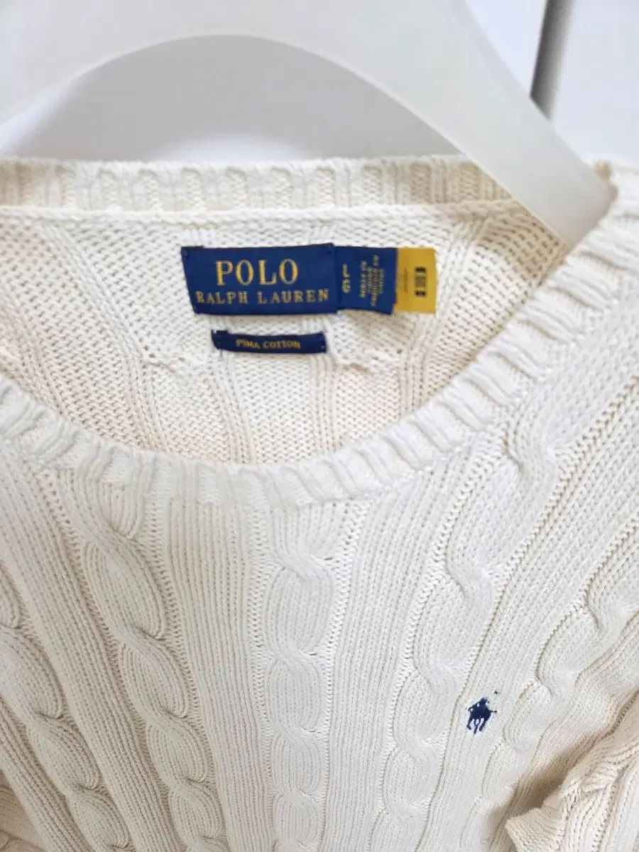 ポロ ラルフローレン アイボリー ケーブル ニット - メルカリ
