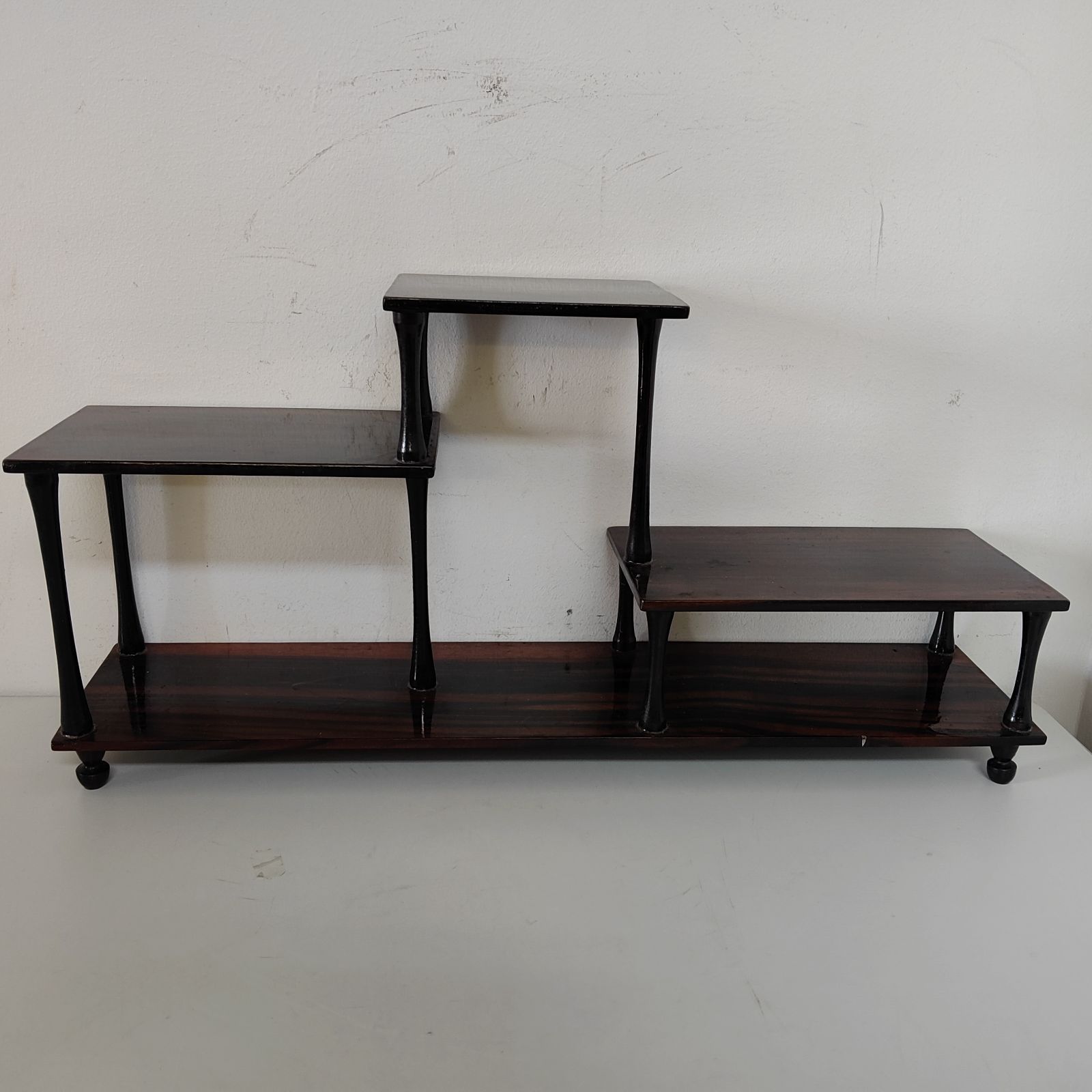 〇木製 飾り棚 台 インテリア 黒壇調 和 昭和レトロ - メルカリ