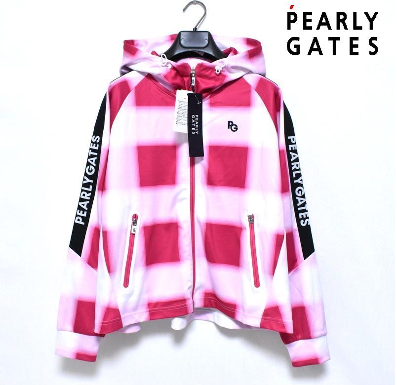 定価3万800円】新品 パーリーゲイツ チェック ジップパーカー 0 055