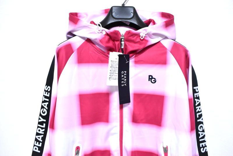 定価3万800円】新品 パーリーゲイツ チェック ジップパーカー 0 055
