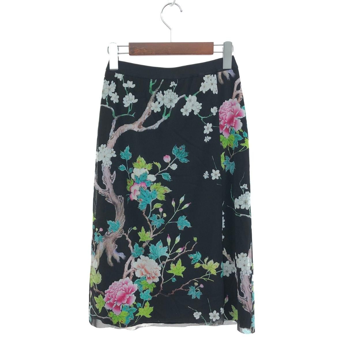 VIVIENNE TAM ヴィヴィアンタム パワーネットスカート サイズ:40 花柄