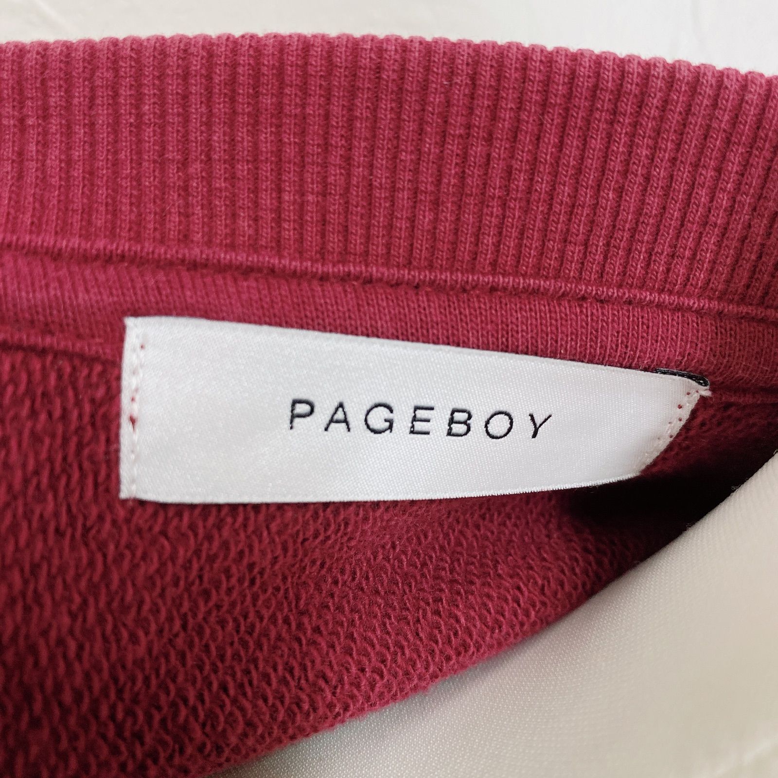 PAGEBOY ページボーイ カレッジシシュウBIGスウェット トレーナー 