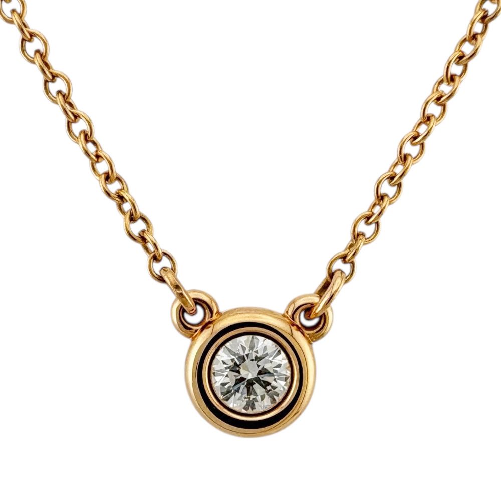 ティファニー　バイザヤード　K18 750 ティファニー バイザヤード ネックレス 18金 K18ピンクゴールド