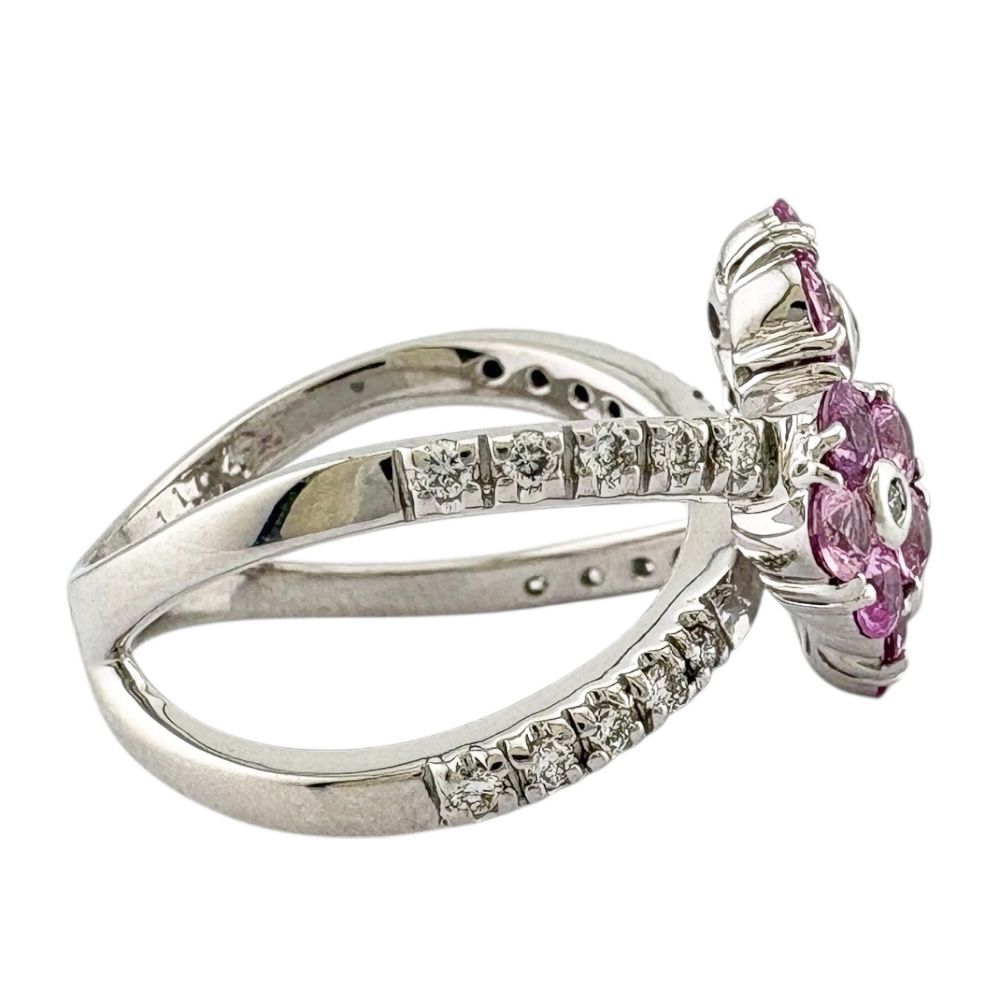 ポンテヴェキオ リング 指輪 10号 18金 K18ホワイトゴールド ピンク