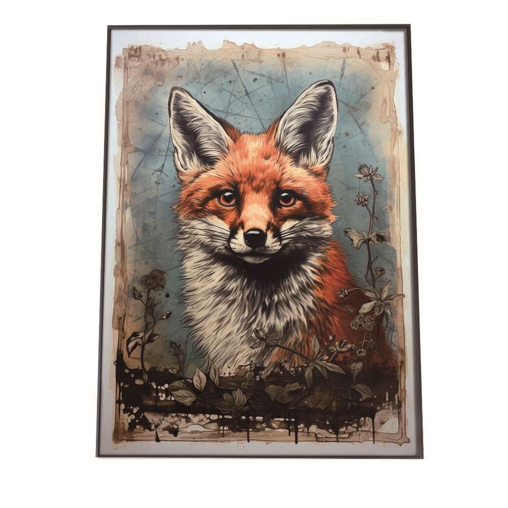 B2サイズ（約51x73cm）】【lh-poster-1539】【フレーム付き】切手風