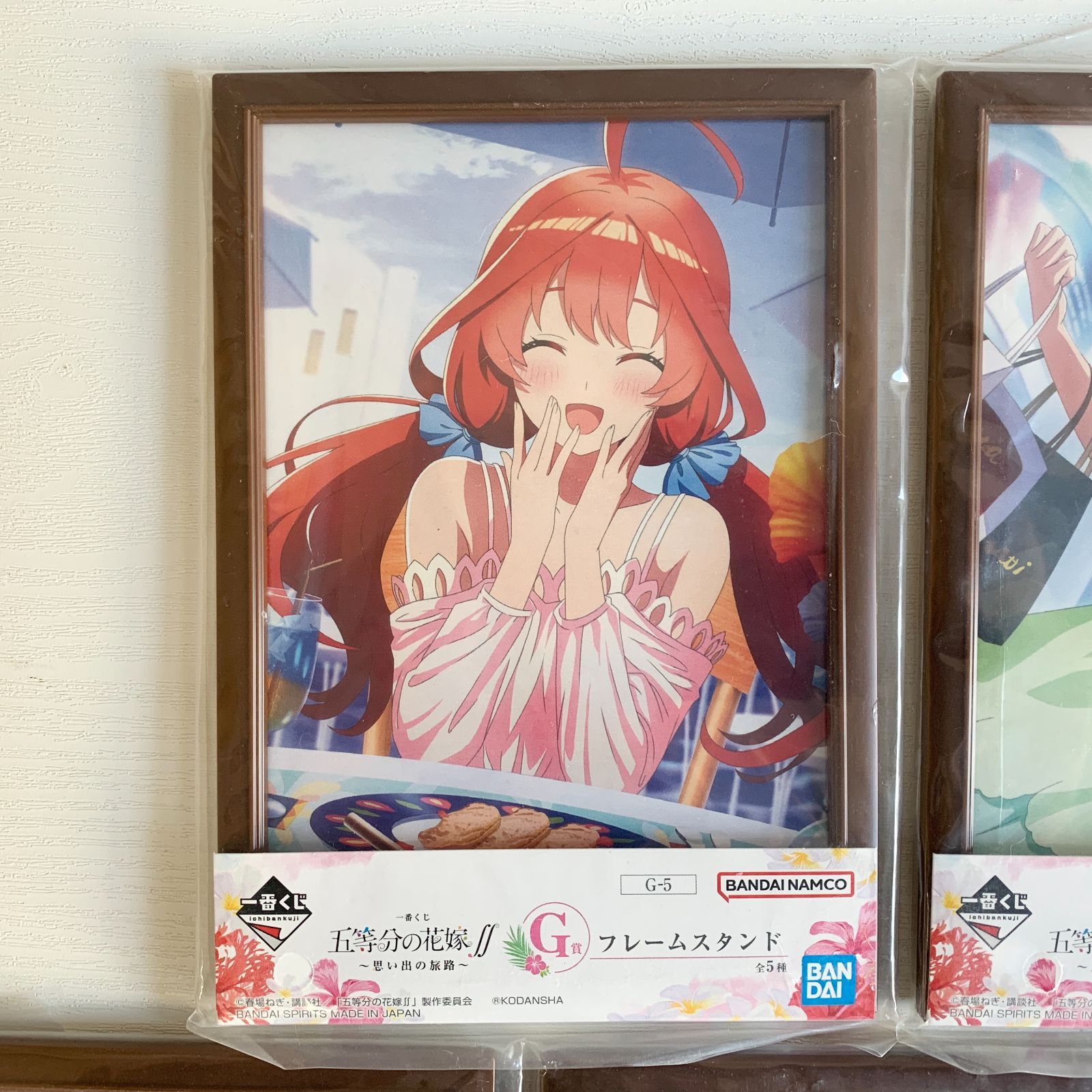 五等分の花嫁 一番くじ 思い出の旅路 G賞 フレームスタンド5種 コンプ
