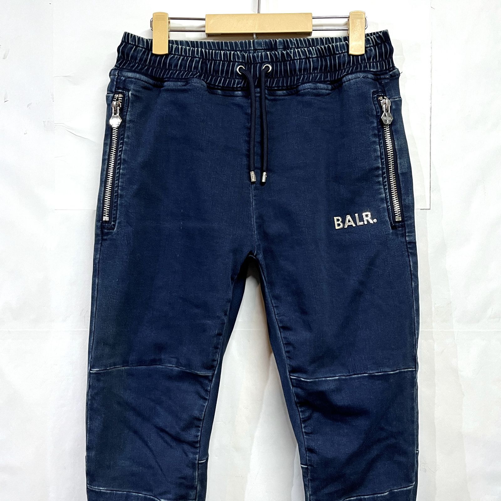 BALR.｜ボーラー セットアップ インディゴ デニム スウェットパーカー