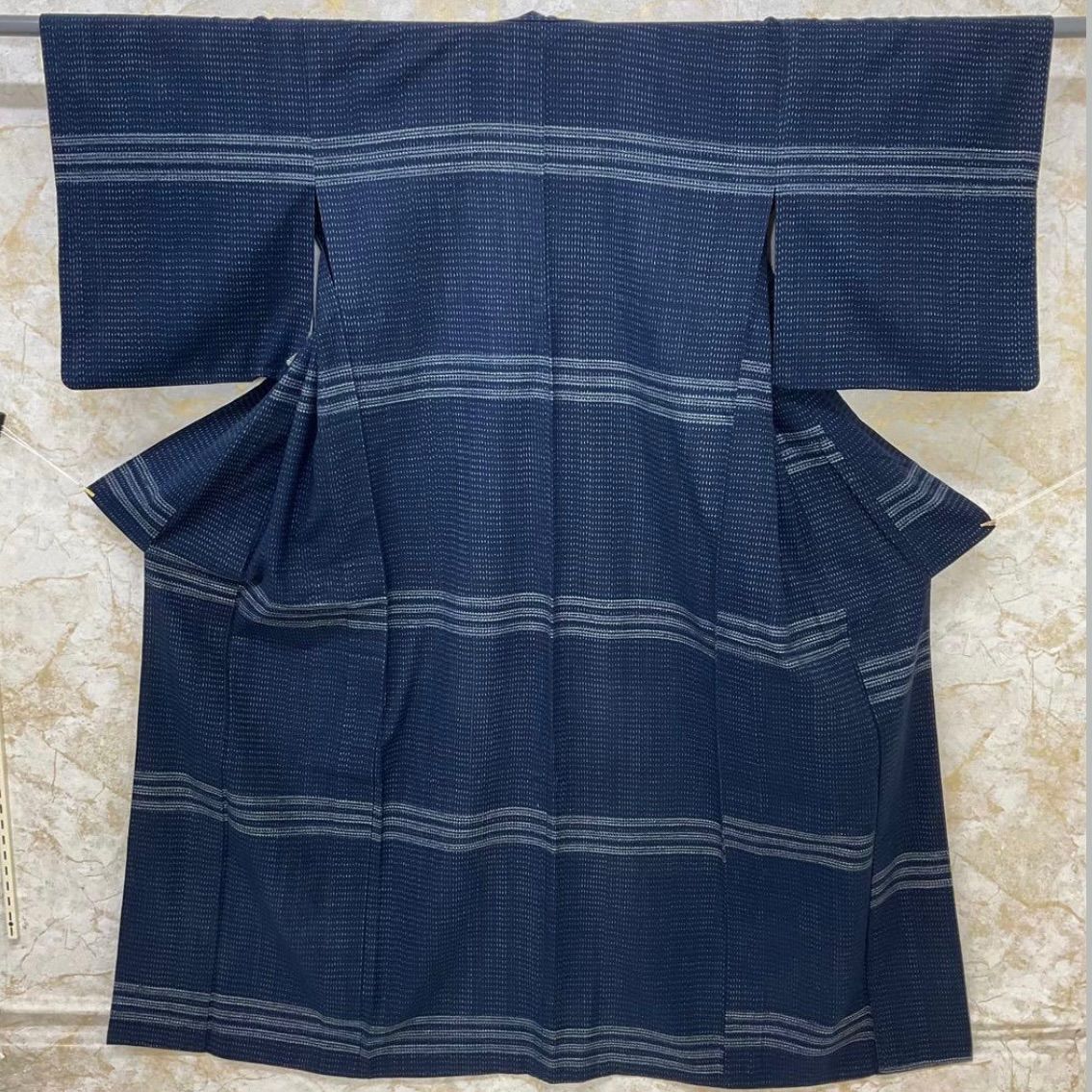 kimomo+one ◇kimonoarisa◇厳選◇本場久留米絣◇本藍染手織木綿◇美品