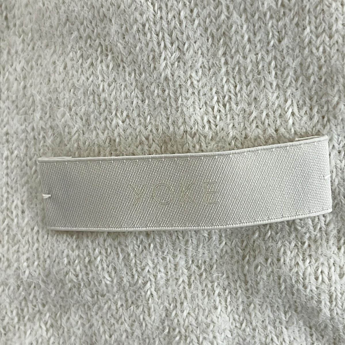 YOKE ヨーク マフラー アイボリー アルパカ