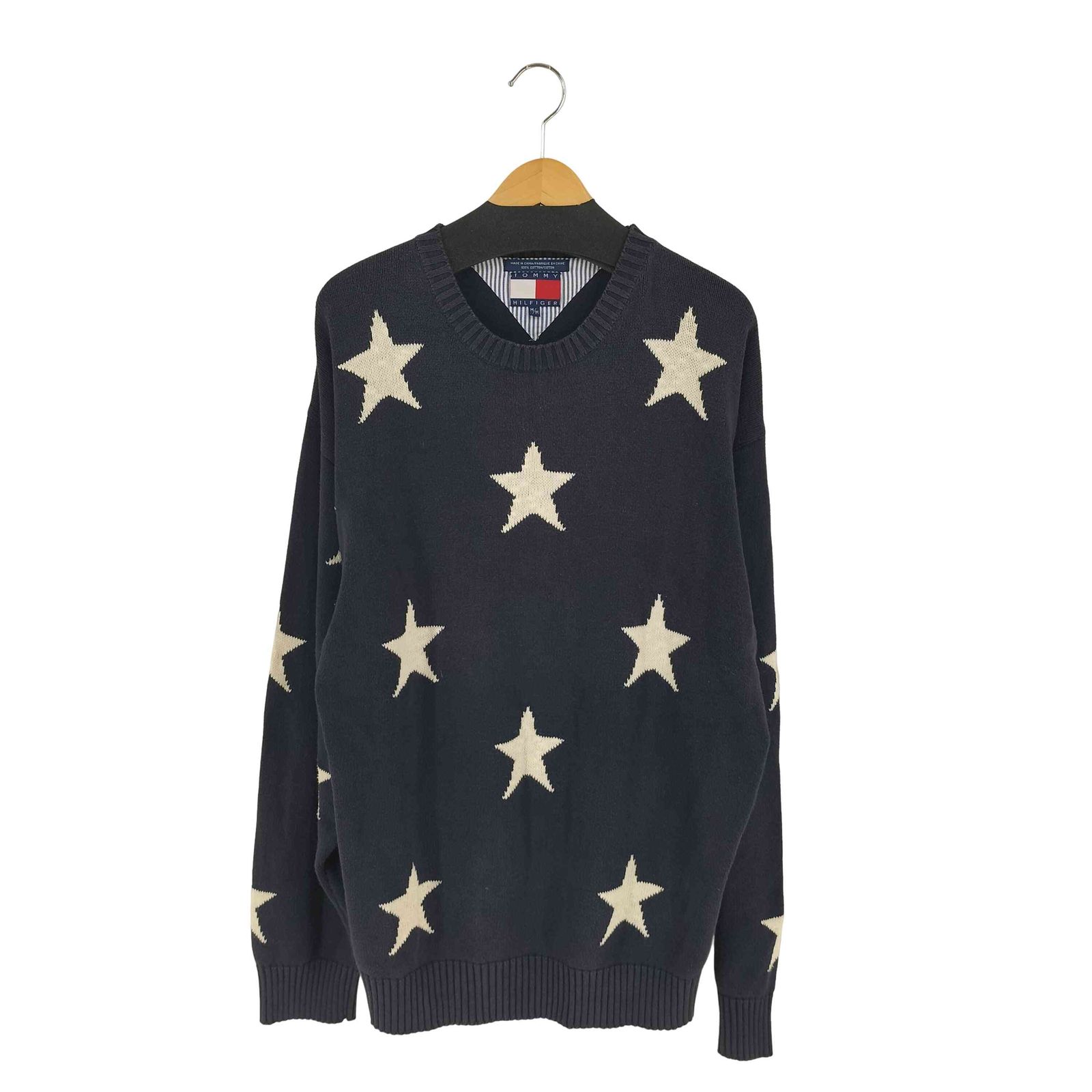 トミーヒルフィガー TOMMY 90 S Star Cotton Knit メンズ import M