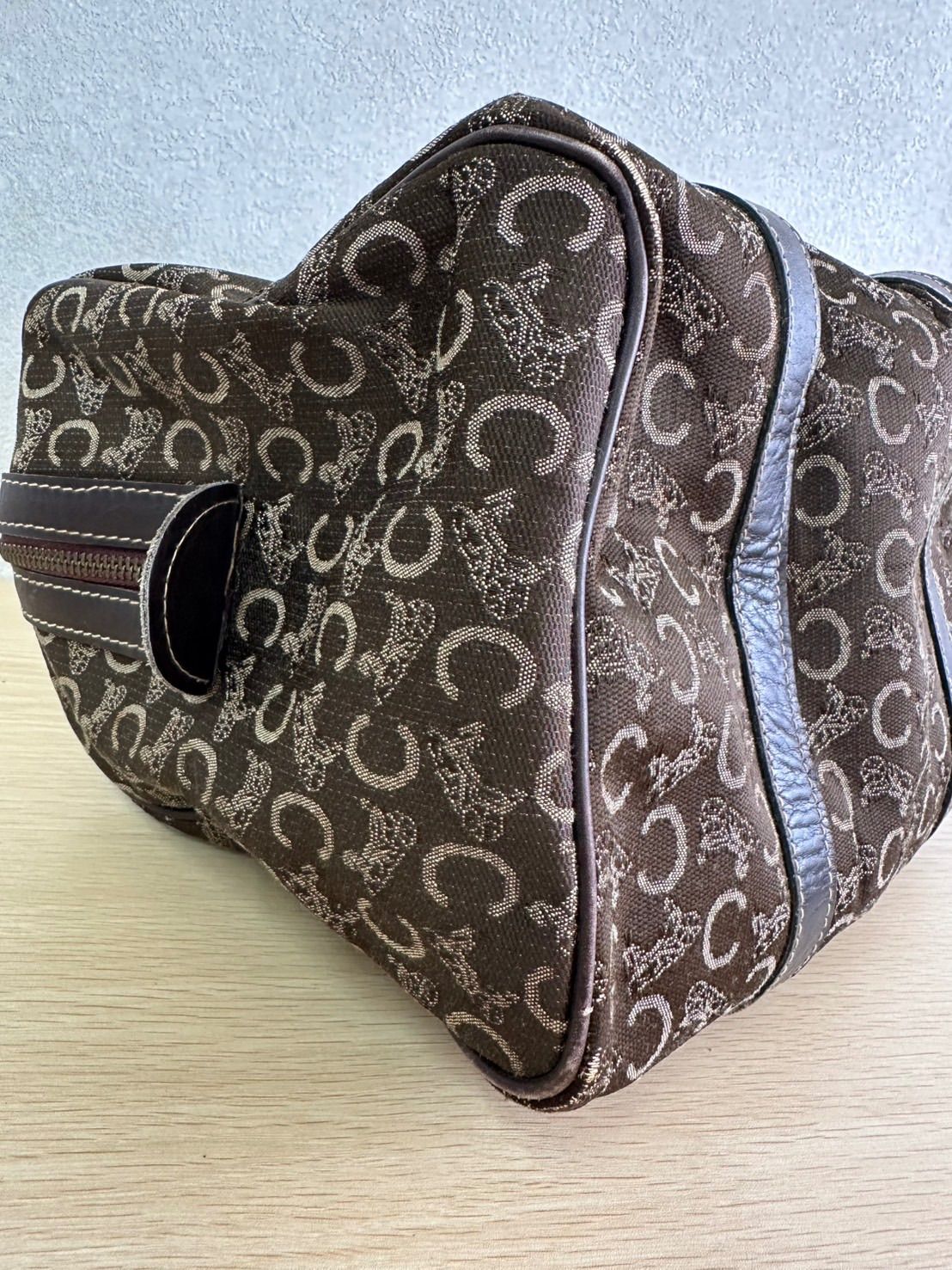 CELINE オールドセリーヌ ハンドバッグ ミニボストン 馬車金具 C