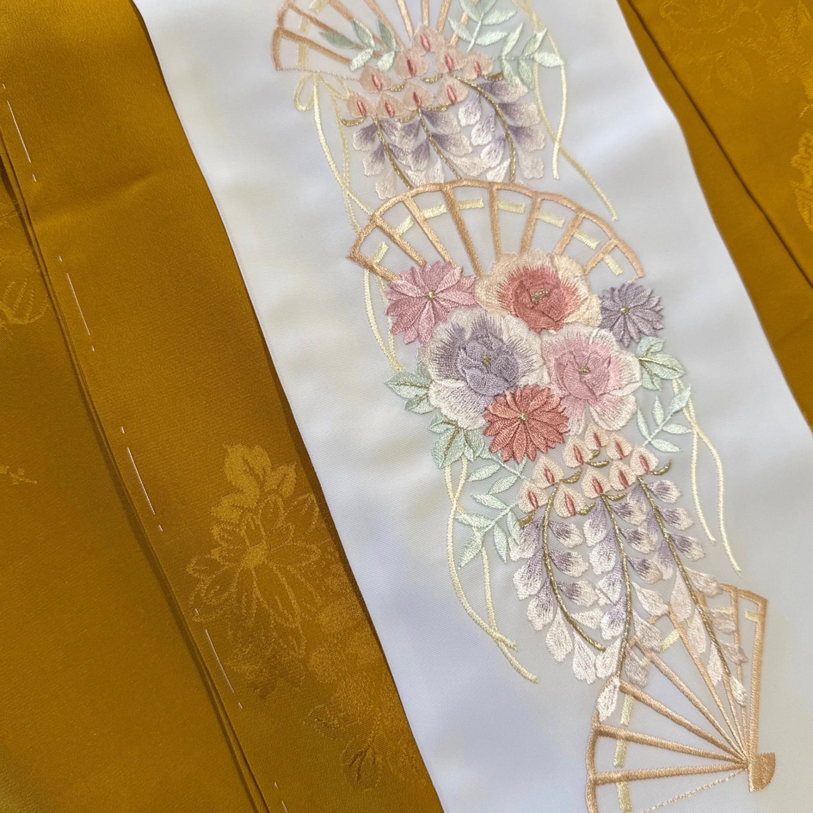 極上 辻が花 振袖・フルセット(7点) 手絞り・金彩・翠山工房・落款有