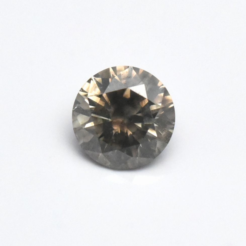 グレー ブラウン スモーキー ダイヤモンド ルース 0 3 ct