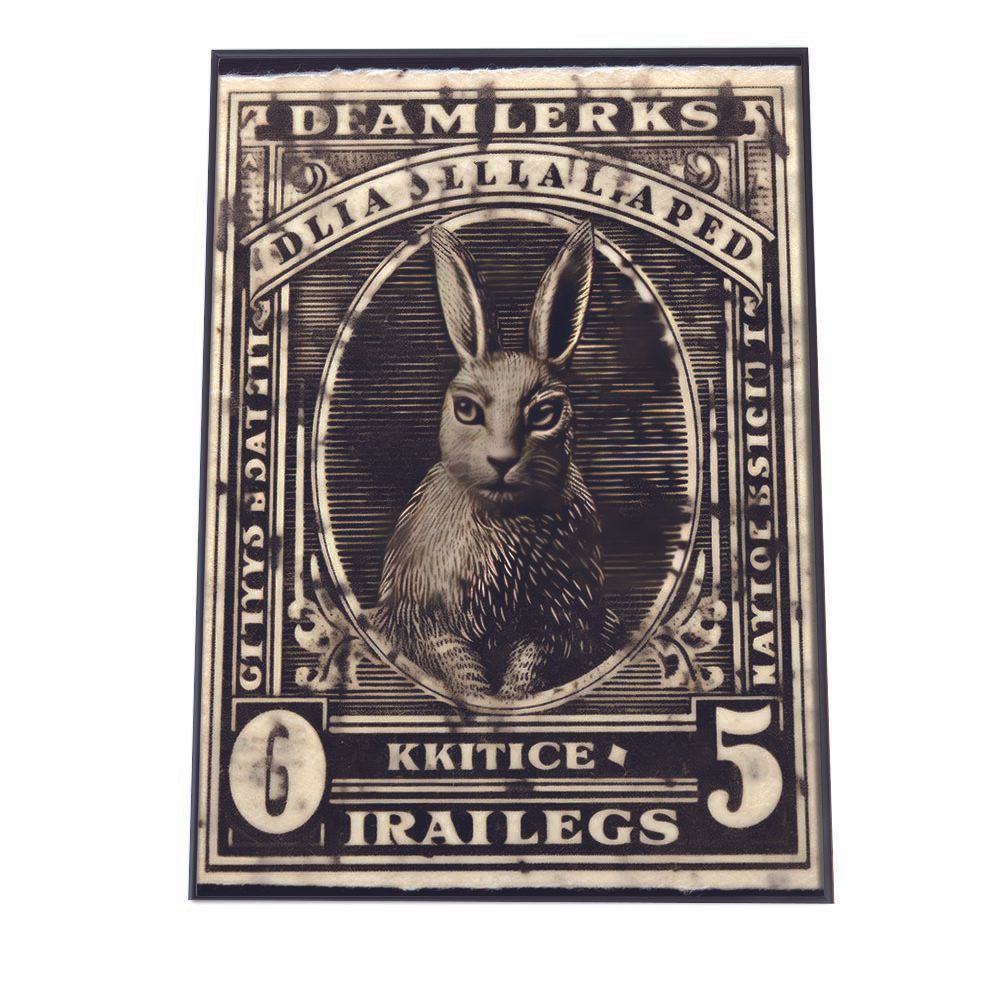 B2サイズ（約51x73cm）】【lh-poster-1607】【フレーム付き】切手風