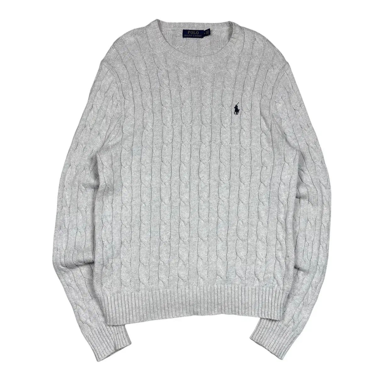 ポロラルフローレン グレーCOLOR ケーブル編み ニット