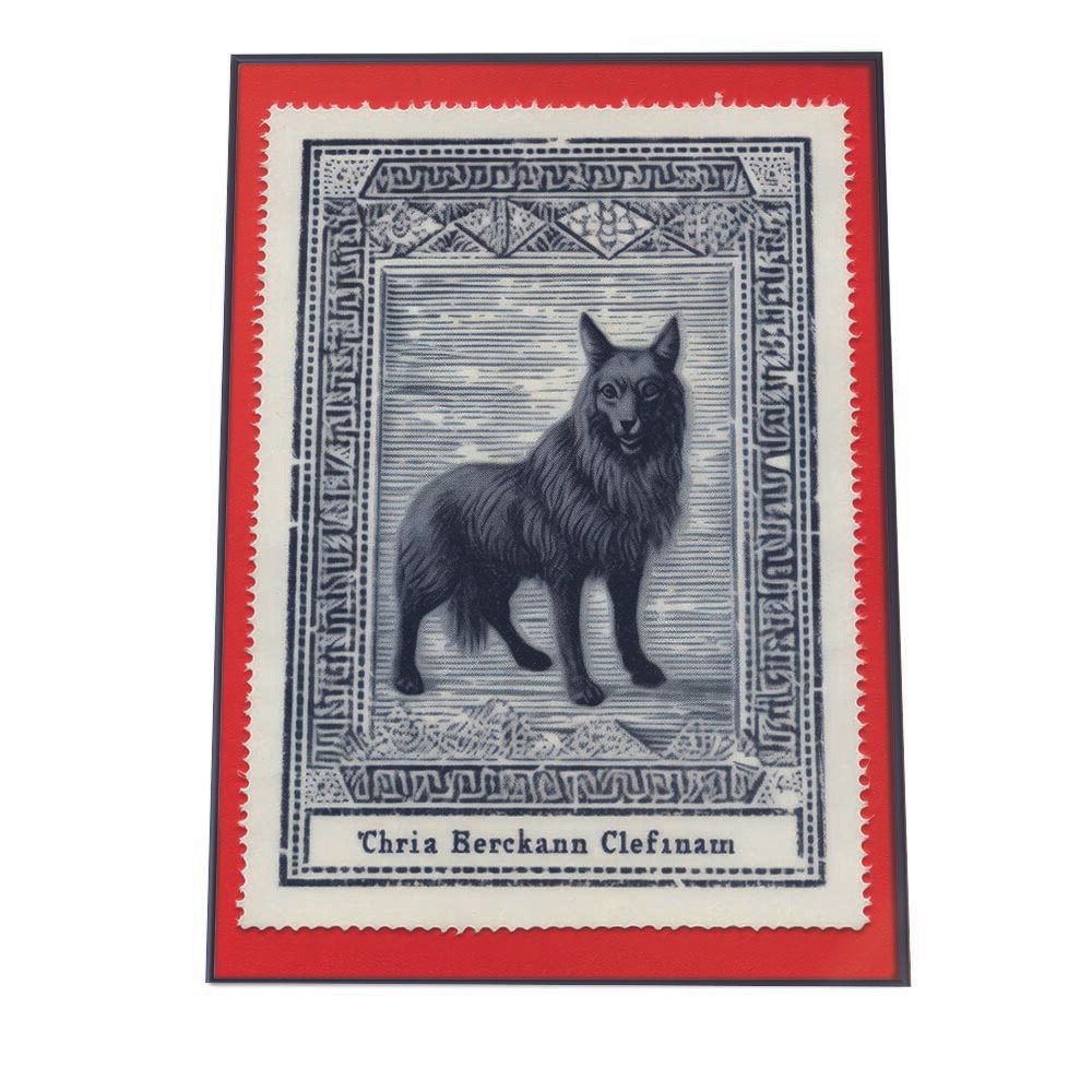 【B2サイズ（約51x73cm）】【lh-poster-1617】【フレーム付き】切手風 動物 ネコ 鳥 ポスター レトロ 古紙 インテリア オールド フレーム