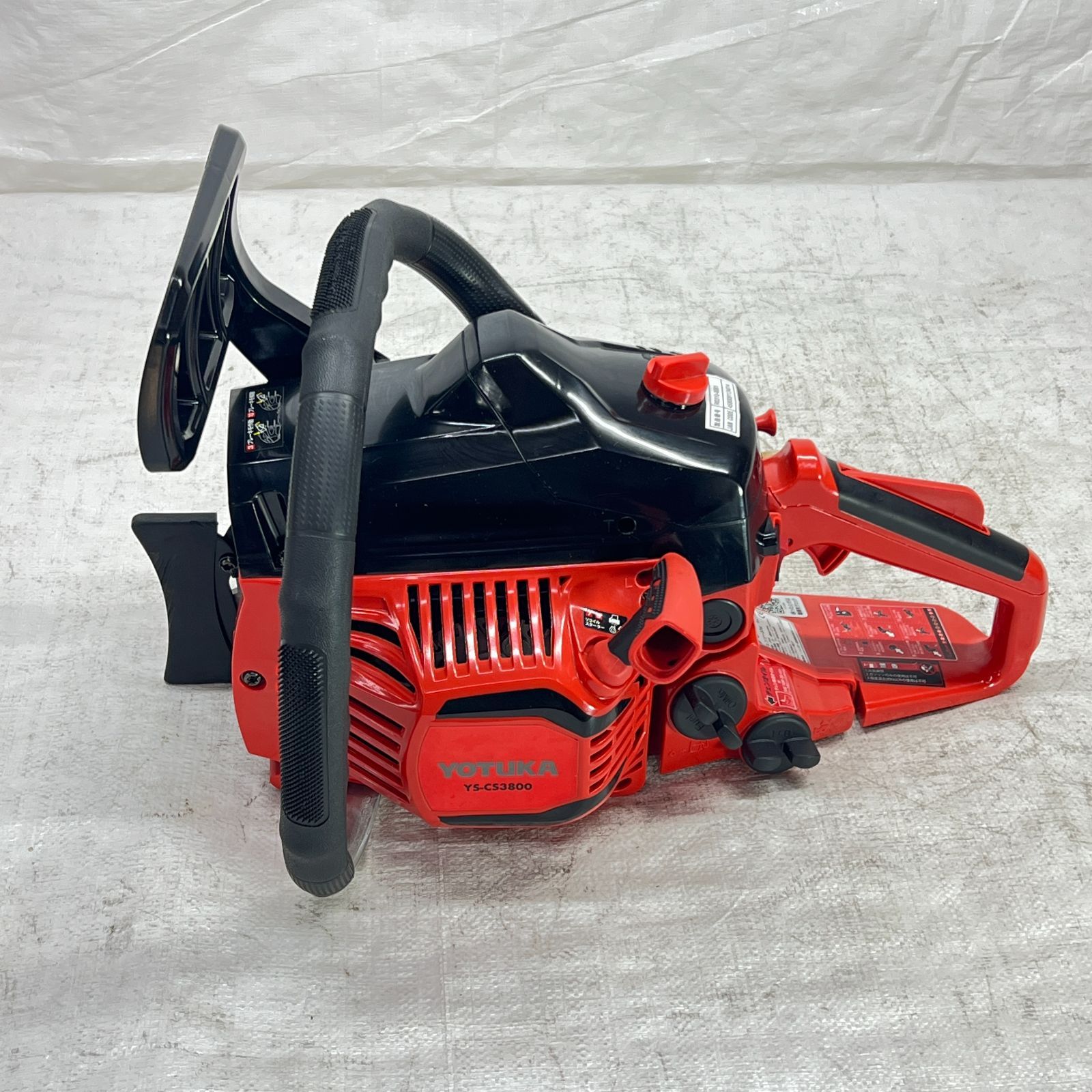 ♥ 展示品 チェーンソー 16インチ YOTUKA エンジン式 37 cc 1.8馬力 オレゴン製 ガイドバー ソーチェーン YS-CS 3800 376-2