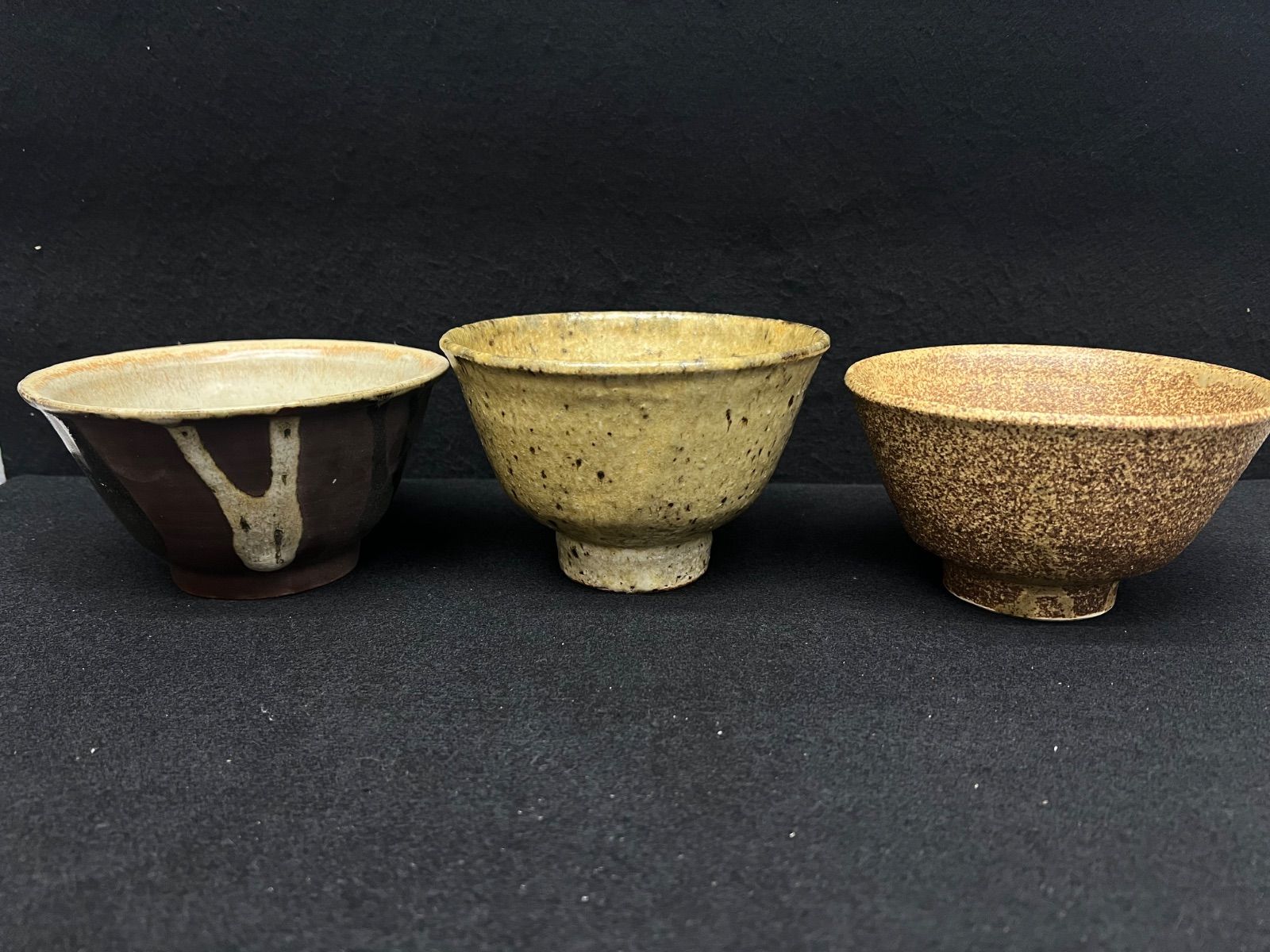 抹茶茶碗 おまとめ3点 茶道具 茶道 茶色茶碗