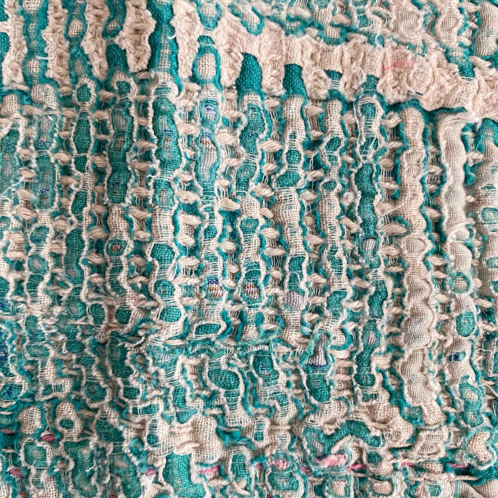 ヴィンテージラリーキルト　カンタキルト　緑系 3481 ラリーキルト カンタキルト オールドファブリック ハギレ