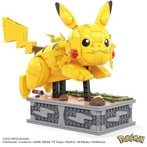 メガブロック MEGA BLOKS ポケモン ピカチュウが走る ムービング ピカチュウ ブロックセット ピース数 1095ピース 12才～ HGC 23
