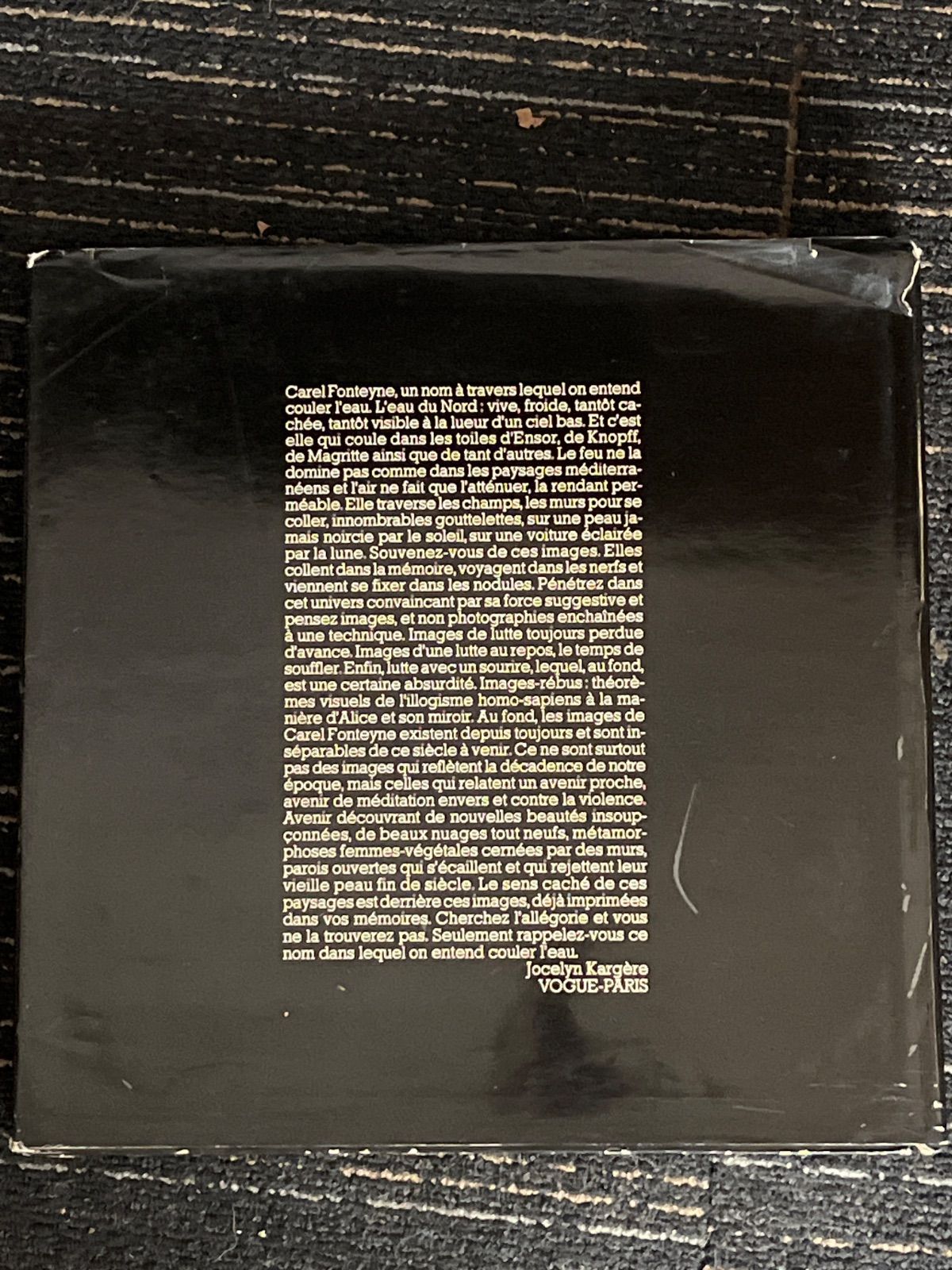 Entre Chien et Loup カレル フォンティーヌ 写真集