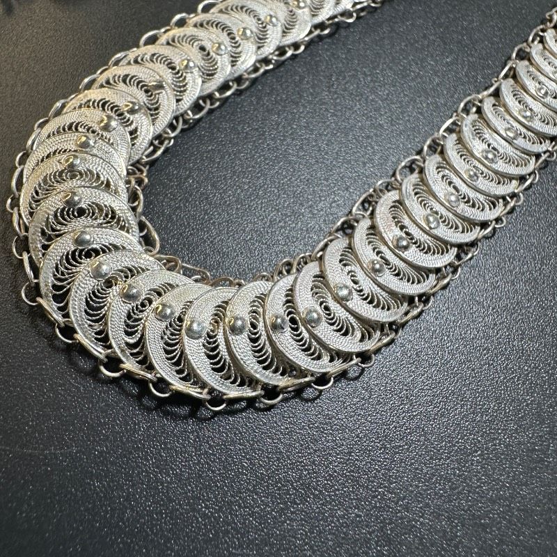 vintage】フィリグリー アウトレット シルバー製 925刻印 3点セット