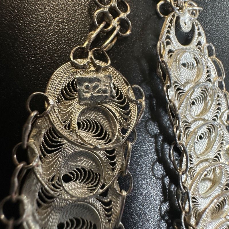 vintage】フィリグリー アウトレット シルバー製 925刻印 3点セット