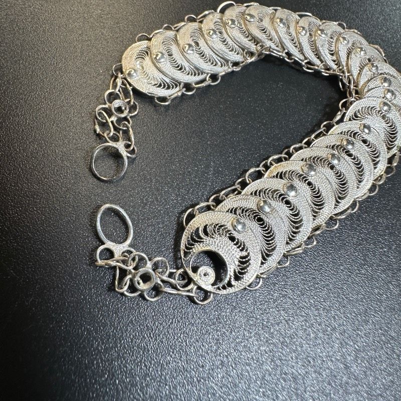 vintage】フィリグリー アウトレット シルバー製 925刻印 3点セット