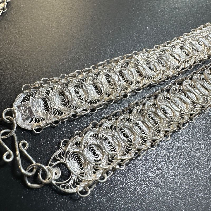 vintage】フィリグリー アウトレット シルバー製 925刻印 3点セット