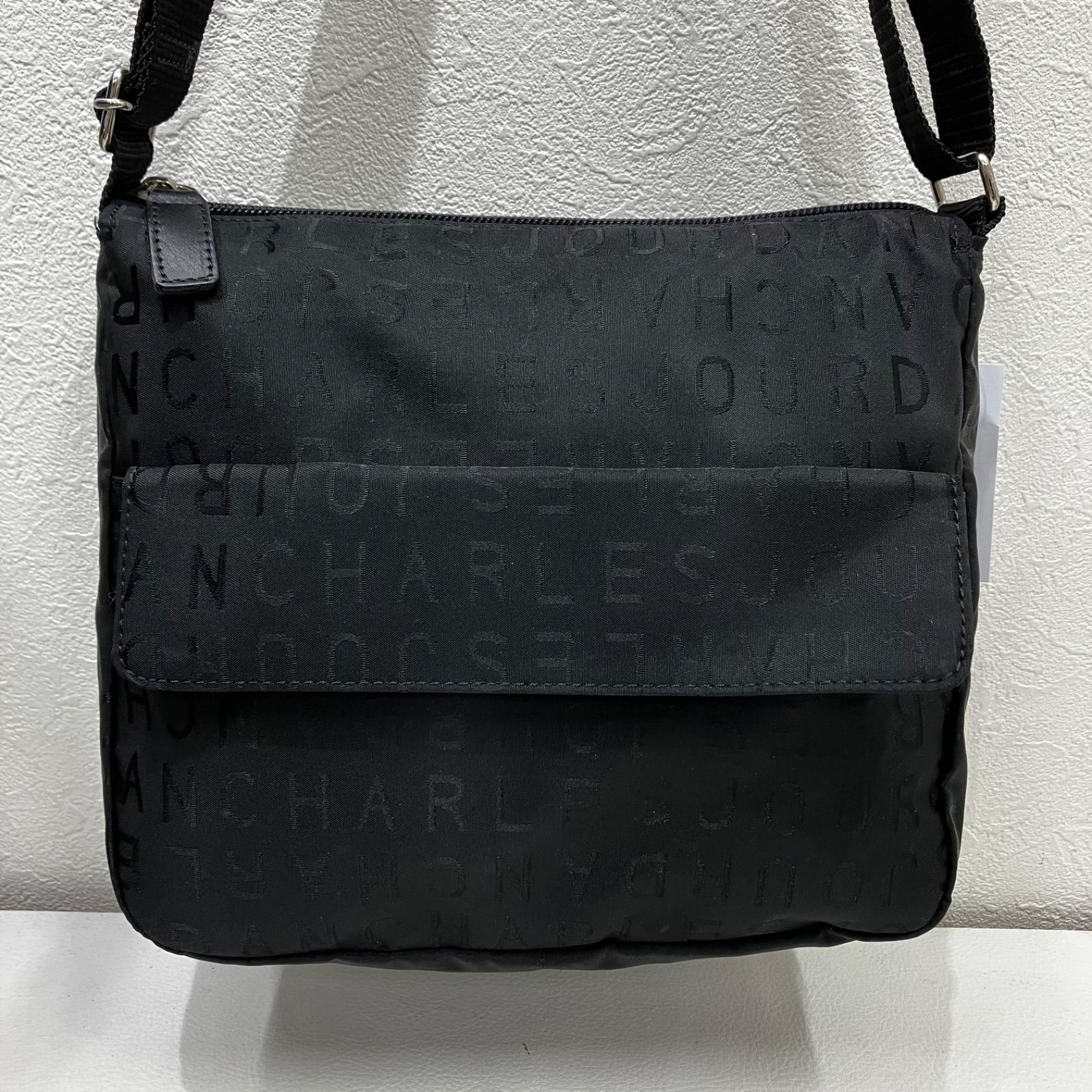 7159 CHARLES JOURDAN シャルルジョルダン ショルダーバッグ ブラック 