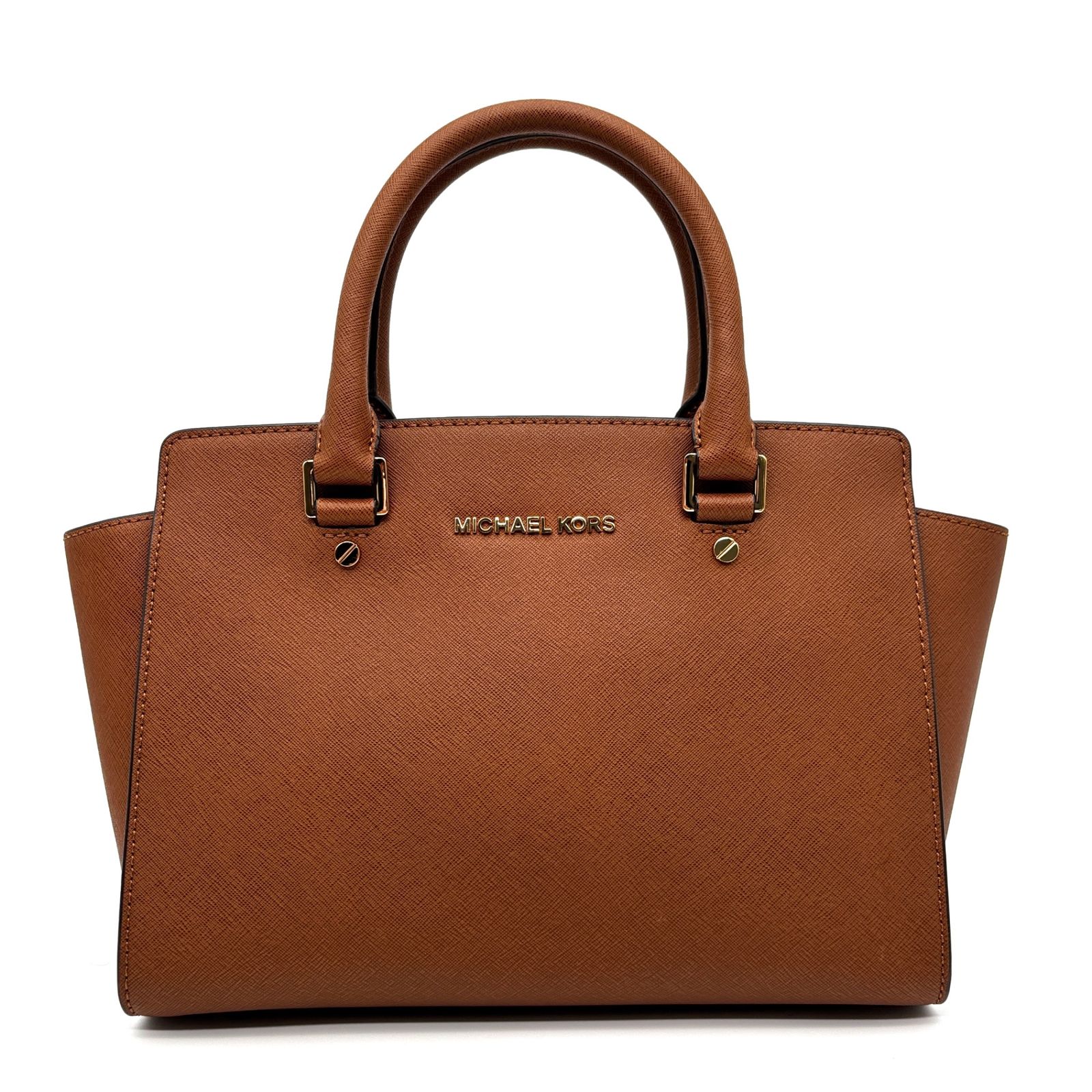 級 マイケルコース セルマ ショルダーバッグ ハンドバッグ 2 way レディース ブラウン レザー 本革 小さいサイズ