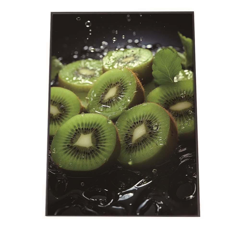 A1サイズ（約59x84cm）】【lh-poster-1680】【フレーム付き】キウイ 緑