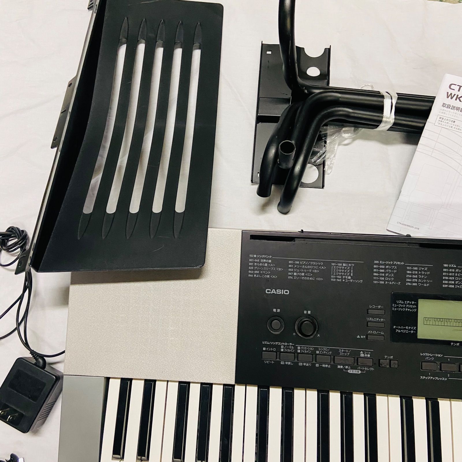 12h14. CASIO カシオ CTK-4200 電子キーボード 譜面台付き - メルカリ