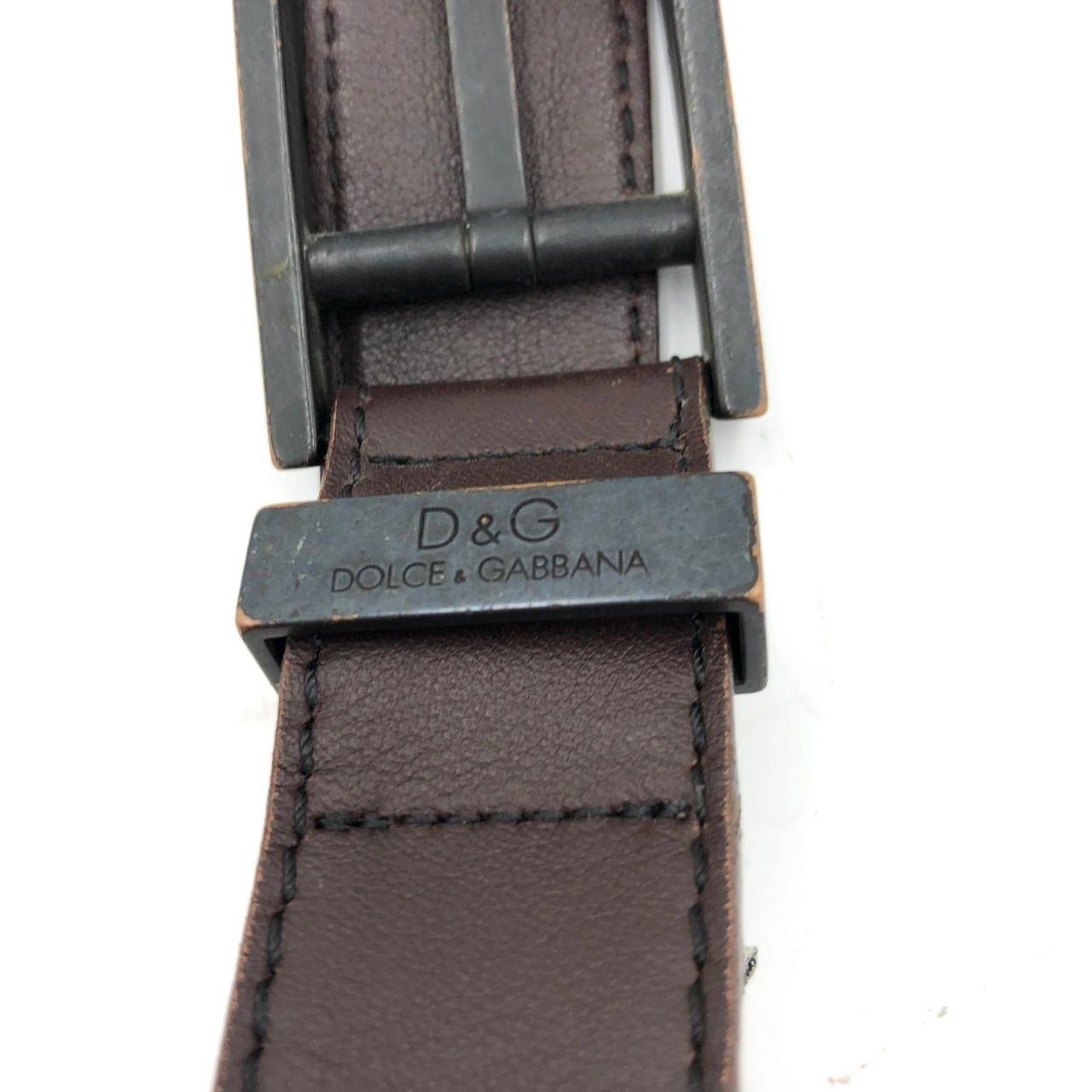 美品】D&G ドルチェ&ガッバーナ レザーベルト 茶色 ブラウン - メルカリ