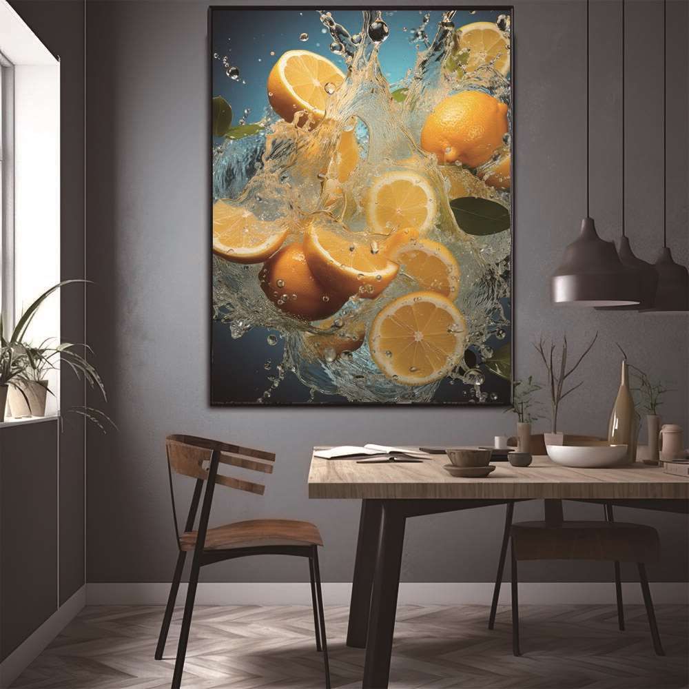 B3サイズ（約36x51cm）】【lh-poster-1685】【フレーム付き】レモン