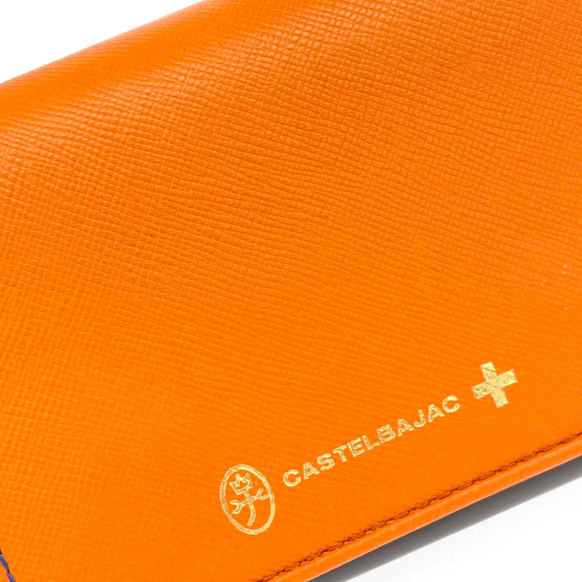 CASTELBAJAC カステルバジャック 二つ折り長財布 家紋ロゴ/レザー/箱付