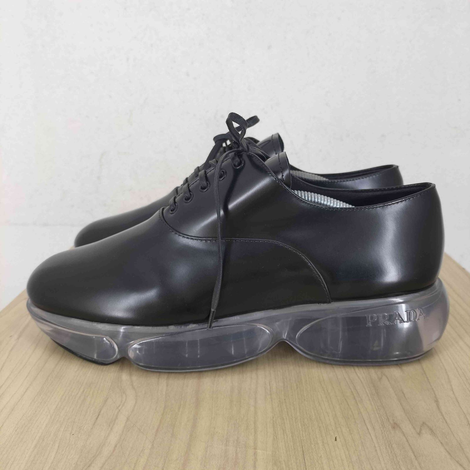 プラダ PRADA エアーソールダービーシューズ レディース 38.5