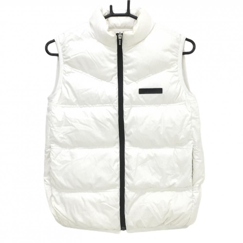 ジュンアンドロペホワイト ダウンベスト Mサイズ ジュンアンドロペ ダウンベスト 白 シリコンロゴ レディース M ゴルフ