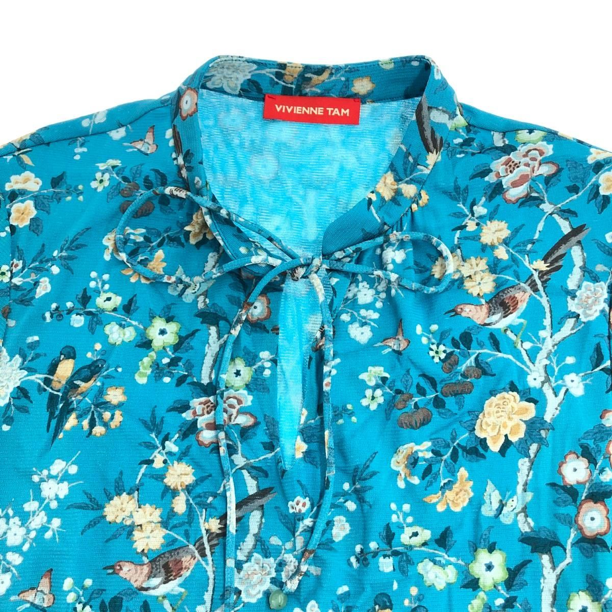 ヴィヴィアンタム花柄ワンピース ヴィヴィアンタム VIVIENNE TAM ワンピース 花柄 総柄 切替 パワー