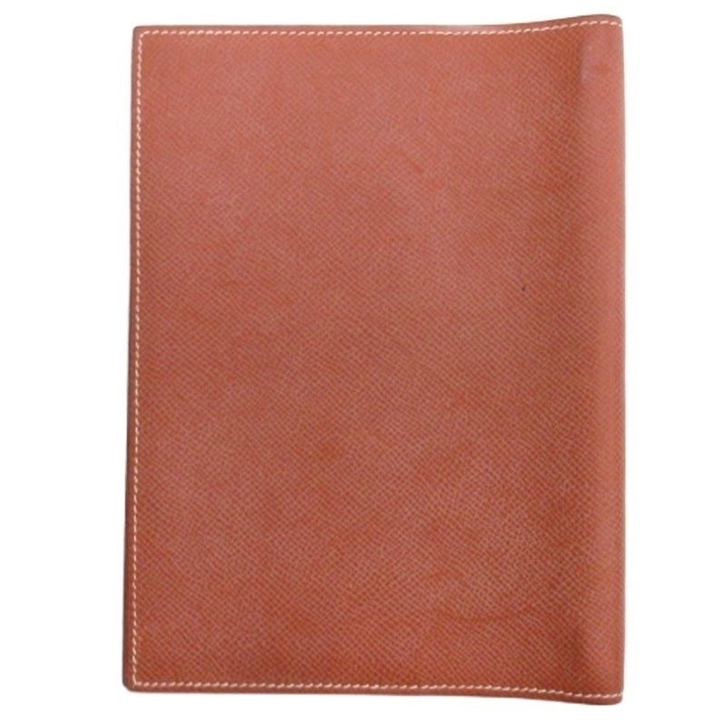 エルメス HERMES アジェンダ グローブトロッター 手帳カバー スケジュール帳 システム手帳 レザー I刻印 ブラウン AA FF